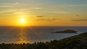sunset, kornati islands, croatia, water, adria, sea, blue, nature, heaven, bay, coast, vacations, island